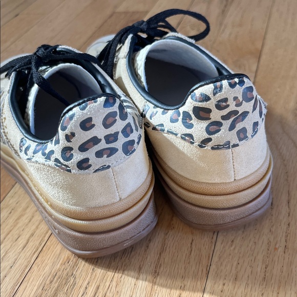 Adidas Gazelle Cream & Black Leopard 🐆 Platform Sneakers - Picture 5 of 8